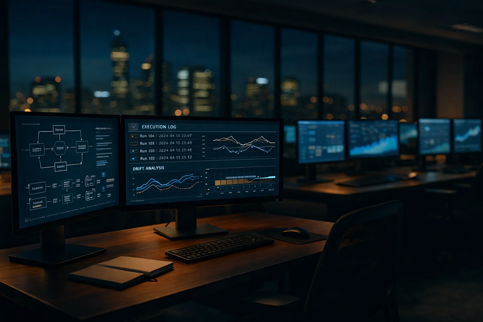 Abstract market signal banner